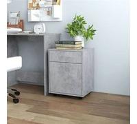 vidaXL Rolkast 45x38x54 cm bewerkt hout betongrijs808444 Gris G