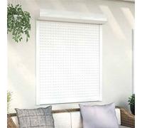 vidaXL Rolluik 110x130 cm aluminium wit144970 Blanc G