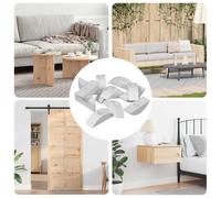 vidaXL Rondelle en Demi-Lune 12 pcs Blanc M6 PP, Accessoires pour Le Salon, Fixations durables, Rondelles en Demi-Lune, Outils de Jardin, Écrous pour terrasse, Éléments en polypropylène