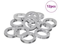 vidaXL Rondelle ressort 12 pcs Blanc 13 x 1 mm Fer