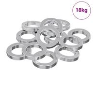 vidaXL Rondelle ressort 15929 pcs Blanc Fer
