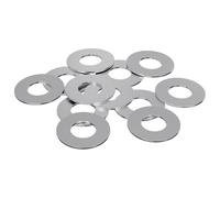 vidaXL Rondelles 12 pcs Argenté 16 x 16 x 1,5 cm Fer, Pièce d'application, rondelle fonctionnelle, accessoire moderne, fournitures DIY, support de bâtiment