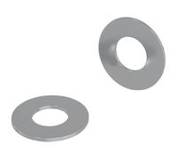 vidaXL Rondelles 2 pcs Argenté 16 x 16 x 1,5 cm Fer