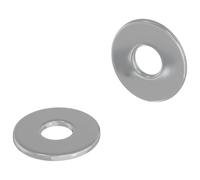 vidaXL Rondelles 2 pcs Argenté 12 x 12 x 1,2 cm Fer, Pièce d'application, rondelle fonctionnelle, accessoire moderne, fournitures DIY, support de bâtiment