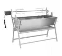 Draaispit barbecue ijzer en roestvrij staal41349