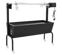 vidaXL Rôtissoire pour Barbecue Electrique Cuisson Poulet Poisson Porc Viande Jardin Barbecue Extérieur Arrière-cour Acier Inoxydable