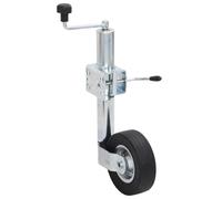 vidaXL Roue cric de remorque avec pince fendue 60 mm acier galvanisé