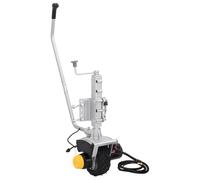 vidaXL Roue de cric de remorque 12 V 550 W en aluminium, roue de langue de remorque, cric de remorque pour usage intensif avec la roue, roue de béquille de remorque