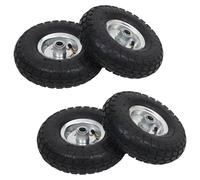 vidaXL Roue de diable 4 pcs Caoutchouc 4.10/3.50-4 (260 x 83 mm)