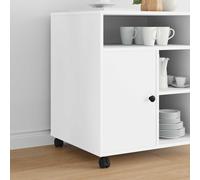 vidaXL Roue Noir Fer et Polypropylène