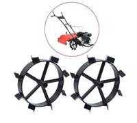 vidaXL Roues métalliques pour cultivateur à essence 6,5 ch 2 pcs