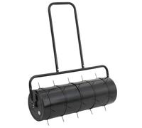 vidaXL Rouleau de gazon de jardin avec pinces d'aérateur, diamètre 30 x 90 cm, acier, jardin et terrasse, design moderne pour l'entretien de la pelouse, la ventilation du sol, outils pour