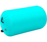vidaXL Rouleau de gymnastique gonflable avec pompe 100x60 cm PVC vert