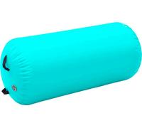 vidaXL Rouleau de gymnastique gonflable avec pompe 120x90 cm PVC vert
