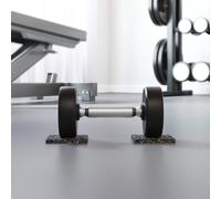 vidaXL Rouleau en caoutchouc Noir Caoutchouc