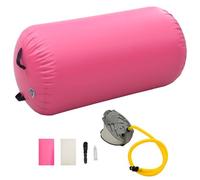 Vidaxl Rouleau Gonflable De Gymnastique Avec Pompe 120x90 Cm Pvc Rose