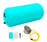 Rouleau gonflable de gymnastique avec pompe 120x90 cm PVC Vert