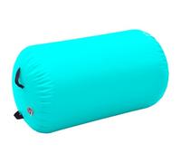 vidaXL Rouleau Gonflable de Gymnastique avec Pompe Cylindre Rouleau de Yoga Rouleau d'Entraînement Rouleau d'exercice 100x60 cm PVC Vert