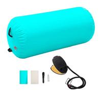 vidaXL Rouleau Gonflable de Gymnastique avec Pompe Cylindre Rouleau de Yoga Rouleau d'Entraînement Rouleau d'Exercice 120x90 92719