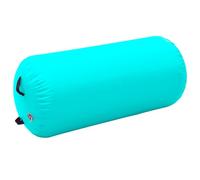 vidaXL Rouleau Gonflable de Gymnastique avec Pompe Cylindre Rouleau de Yoga Rouleau d'Entraînement Rouleau d'exercice 120x90 cm PVC Vert