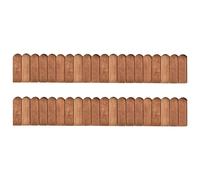 vidaXL Rouleaux de bordure 2 pcs 120 cm bois de pin imprégné