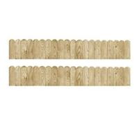 vidaXL Rouleaux de bordure 2 pcs 120 cm Bois de pin imprégné