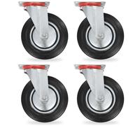 vidaXL Roulettes pivotantes 4 pièces 200 mm