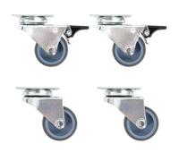 vidaXL Roulettes pivotantes doubles 4 pcs 50 mm