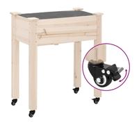 vidaXL Roulettes pour bacs à plantes 4 pcs. noir 8x3,5x8 cm fer