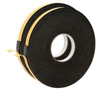 vidaXL Ruban adhésif en mousse 2 pcs Noir 10mm x 10m Mousse CR