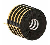 vidaXL Ruban adhésif en mousse 5 pcs Noir 10mm x 10m Mousse CR