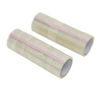 vidaXL Ruban d'emballage 12 pcs transparent 48 mm x 66 m