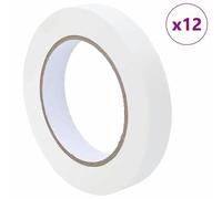 vidaXL Rubans de masquage pour peintre 12 pcs Blanc 19mm x 50m Papier