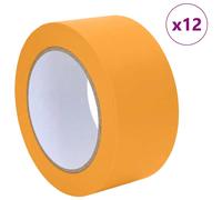 vidaXL Rubans de masquage pour peintre 12 pcs Jaune 50 mm x 50 m