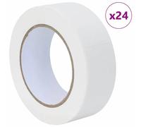 vidaXL Rubans de masquage pour peintre 24 pcs Blanc 38mm x 50m Papier