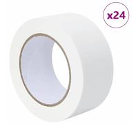 vidaXL Rubans de masquage pour peintre 24 pcs Blanc 50 mm x 50 m