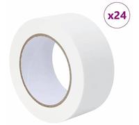 vidaXL Rubans de masquage pour peintre 24 pcs Blanc 50 mm x 50 m