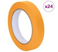vidaXL Rubans de masquage pour peintre 24 pcs Jaune 19mm x 50m Papier