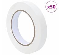 vidaXL Rubans de masquage pour peintre 50 pcs Blanc 19mm x 50m Papier