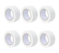 vidaXL Rubans de masquage pour peintre 6 pcs Blanc 50 mm x 50 m Papier