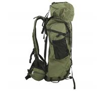 vidaXL Sac à dos de randonnée vert armée 80 L tissu Oxford