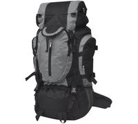 vidaXL Sac à dos de randonnée XXL 75 L Noir et gris