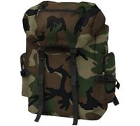 vidaXL Sac à dos style d'armée 65 L Camouflage pour camping et voyage