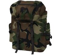 vidaXL Sac à dos en style d'armée 65 L Camouflage