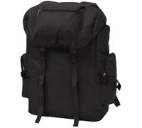 vidaXL Sac à dos en style d'armée 65 L Noir