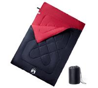 vidaXL Sac de couchage double 94450 Camping 3-4 saisons avec oreillers pour adultes Or