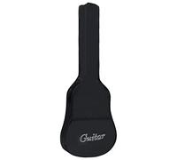 vidaXL Sac de Guitare Classique Etui Housse de Guitare avec Sangle Protection de Guitare Instrument de Musique Accessoire 4/4 (39") Noir 100x37 cm Tissu