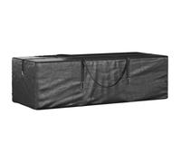 vidaXL Sac de rangement pour coussins de jardin noir 135x40x55 cm PE 319345