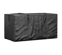 vidaXL Sac de rangement pour coussins de jardin 150x75x75 cm PE Noir