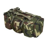 vidaXL Sac de sport en style militaire 3-en-1 90 L Camouflage